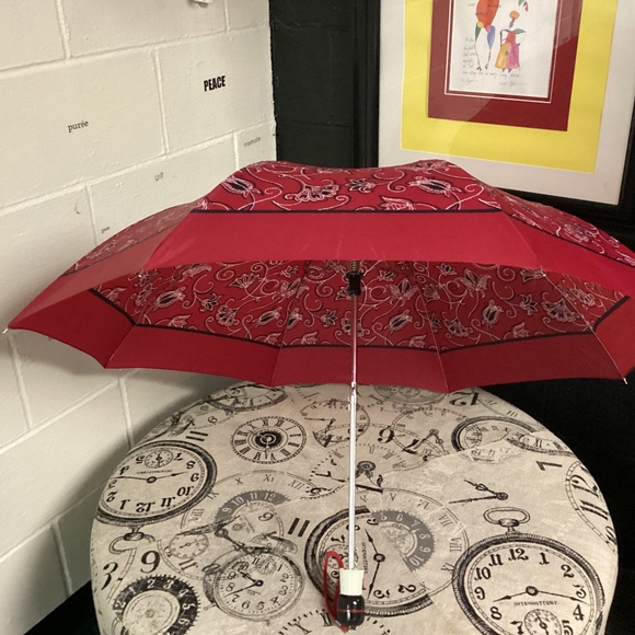 Dior Accessories - Christian Dior Umbrella RED DESIGN.  Print Multicolor Vintage♥️